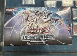 YuGiOh TCG Factory Sealed Blue Eyes White Destiny Structure Deck Display - Image 1