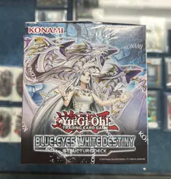 YuGiOh TCG Factory Sealed Blue Eyes White Destiny Structure Deck Display - Image 3
