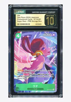 One Piece CGC 10 PRISTINE Uta SR Promo 2024 ST16-001 PRB Storage Box Japanese - Image 1