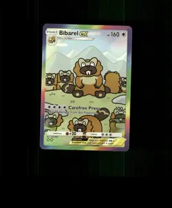 Fan-Art READ DESCRIPTION BELOW HOLO Bibarel Card Bibarel Pokemon Card p1 - Image 1