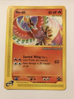Pokemon Card Ho-oh Wizards of the Coast Series #52 Black Star Promo - Image 1