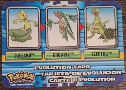 TREECKO - GROVYLE - SEPTILE - EVOLUTION CARD - Pokemon Advanced 2003 - NM/LP - Image 1