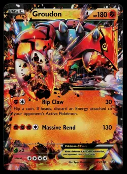 Pokemon Card - Groudon EX Primal Clash 85/160 Ultra Rare - Image 1