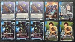 Lot of 10 Blue Holo Rare Cards - Gundam TCG: Steel Requiem (GD03) - English NM - Image 1