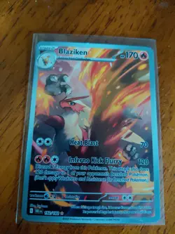 Pokemon TCG Blaziken Destined Rivals Illustration Card - Image 1