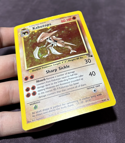 Kabutops (9/62) Holo Unlimited Fossil Set Pokemon Card Excellent+ - Image 3