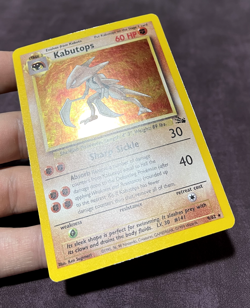 Kabutops (9/62) Holo Unlimited Fossil Set Pokemon Card Excellent+ - Image 4