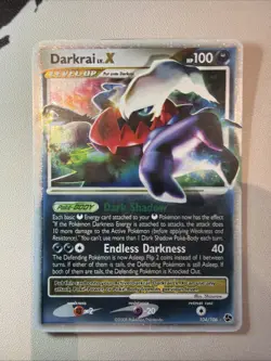 Pokemon TCG Great Encounters Darkrai LV.X 104/106 Holo Ultra Rare Card - Image 1