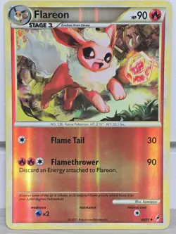 Pokemon Card TCG Flareon 44/95 Call of Legends 2011 Reverse Holo Vintage - Image 5