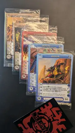 Chaotic Fire And Stone 3 Card Promo Lot Of 10x Sealed - Image 1