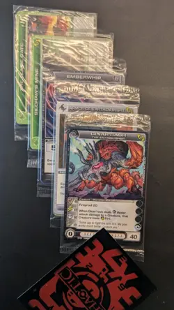 Chaotic Fire And Stone 3 Card Promo Lot Of 10x Sealed - Image 2