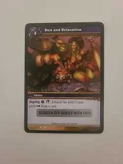 World of Warcraft WoW TCG Loot Card - Rest and Relaxation Loot Picnic Basket Toy - Image 1
