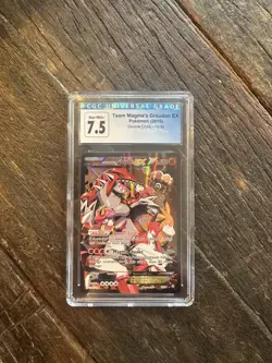CGC 7.5 Team Magma's Groudon EX 2015 Double Crisis 15/34 Holo Pokemon Card - Image 1