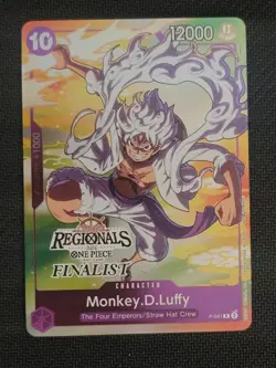 Monkey D Luffy Online Regional 2024 Finalist P-041 One Piece Card English - Image 1