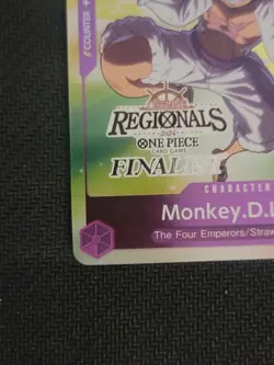 Monkey D Luffy Online Regional 2024 Finalist P-041 One Piece Card English - Image 5