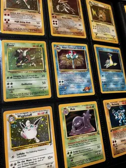 Vintage Pokemon Card Binder WOTC Lot Holos 90 Total Shadowless Base Set 1st Ed - Image 4