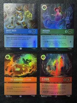 Lot of 4 Epic Rare Holo Cards - Lorcana TCG: Whispers in the Well - NM - Image 1