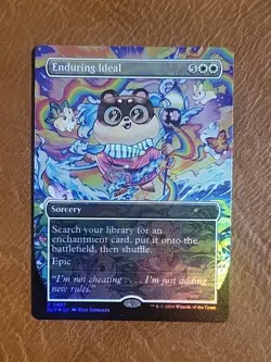 NM FOIL Borderless Enduring Ideal SLD #887 Secret Lair 20 Ways To Win - Image 1