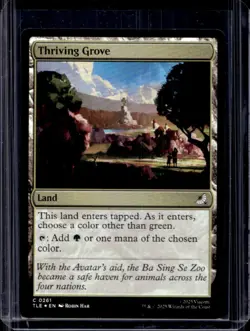 2025 Magic MTG Avatar Last Airbender Thriving Grove Foil #0261 - Image 1