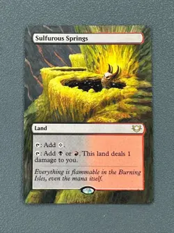 Sulfurous Springs MTG Edge of Eternities Commander Hand Painted Full Altered Art - Image 1
