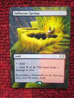 Sulfurous Springs MTG Edge of Eternities Commander Hand Painted Full Altered Art - Image 2