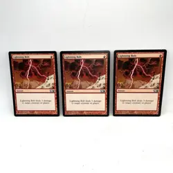 Lightning Bolt x3 Magic The Gathering MTG M11 Core Set 11 - Image 1