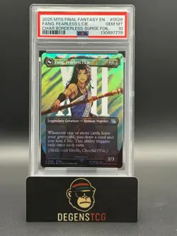 Fang, Fearless l'Cie (Borderless) (Surge Foil) Final Fantasy Foil PSA 10 - Image 1