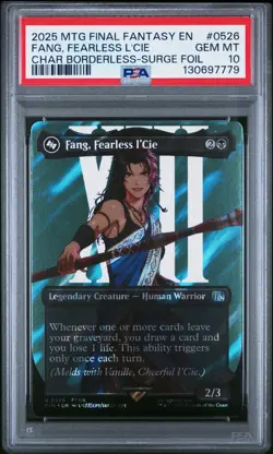 Fang, Fearless l'Cie (Borderless) (Surge Foil) Final Fantasy Foil PSA 10 - Image 2