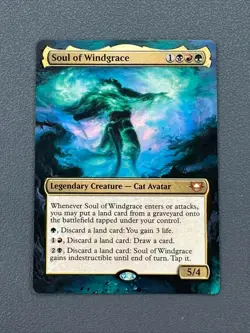 Soul of Windgrace MTG Edge of Eternities Commander Hand Painted Full Altered Art - Image 1