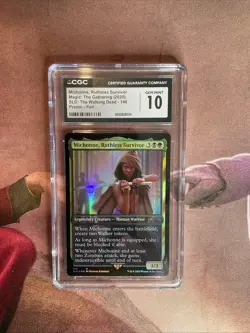 MTG Secret Lair Michonne, Ruthless Survivor Walking Dead Foil CGC Graded 10 - Image 1