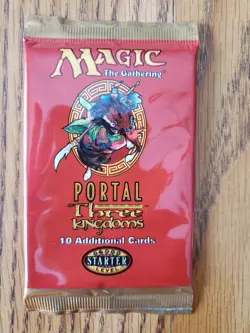 Magic The Gathering PORTAL THREE KINGDOMS Sealed Booster Pack In English (1999) - Image 1