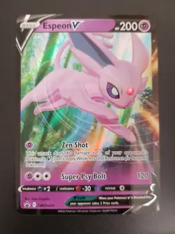 Espeon V SWSH201 Black Star Promo Sword & Shield Pokemon TCG - Image 1