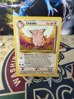 Clefable 17/64 Jungle Non Holo Rare Pokemon Card - Image 1