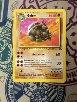 Pokemon TCG Golem 36/62 Fossil Unlimited WOTC - Image 3