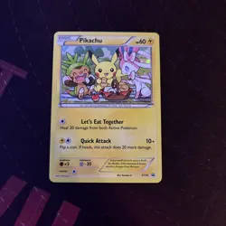 Pokemon Pikachu XY95 Promo Holo Rare - Let’s Eat Together 2016 -NM/LP - Image 1