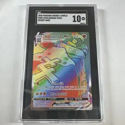 Pokemon Sword & Shield Stonjourner VMAX Secret Rare Holo 205/202 SGC 10 - Image 1