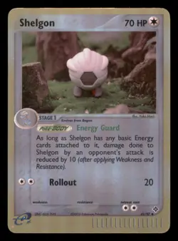 Heavily Played Shelgon 41/97 Reverse Holo EX Dragon Uncommon - Image 1