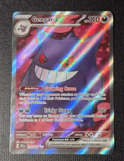 Pokemon Gengar ex 193/162 SV05: Temporal Forces Full Art Ultra Rare Holo 310HP - Image 1