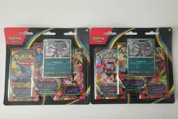 2x Pokemon Phantasmal Flames 3 Pack Booster Blister Sealed Bundle New - Image 1