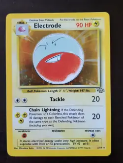 Pokemon Electrode 2/64 Jungle Unlimited Holo Rare - Image 1