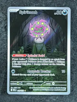 2025 Pokemon SPIRITOMB 148/132 Mega Evolution Illustration Rare Holo English (A) - Image 1