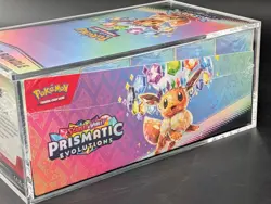 Pokemon TCG S&V Prismatic Evolutions Booster Bundle Display Case w/Acrylic Case - Image 4