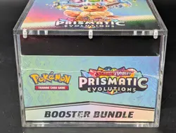 Pokemon TCG S&V Prismatic Evolutions Booster Bundle Display Case w/Acrylic Case - Image 5