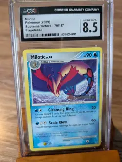 2009 Pokemon Supreme Victors Milotic #70 Prerelease CGC 8.5 - Image 1