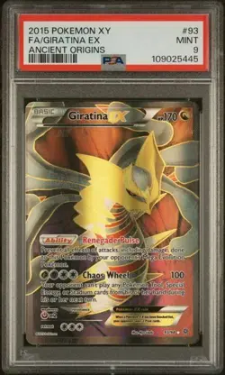 Pokemon Giratina EX 2015 XY Ancient Origins #93 PSA 9 - Image 1