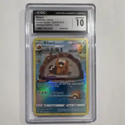 Pokemon Bibarel Ultra Rare Holo Crown Zenith GG25/GG70 Galarian Gallery CGC 10 - Image 1