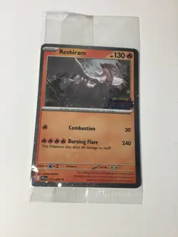 Reshiram Pokemon Phantasmal Flames Stamped Promo Sealed - Image 1