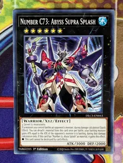 Yugioh Number C73: Abyss Supra Splash DLCS-EN043 Single - Image 1