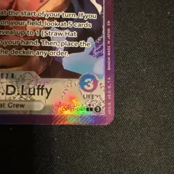 Bandai One Piece Monkey D. Luffy Leader Holo OP11-040 - Image 3
