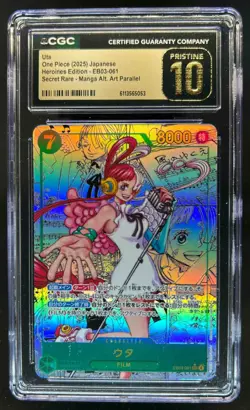 2025 One Piece Japanese Heroines Ed Uta Manga Alt Art #EB03-061 CGC 10 Pristine - Image 1